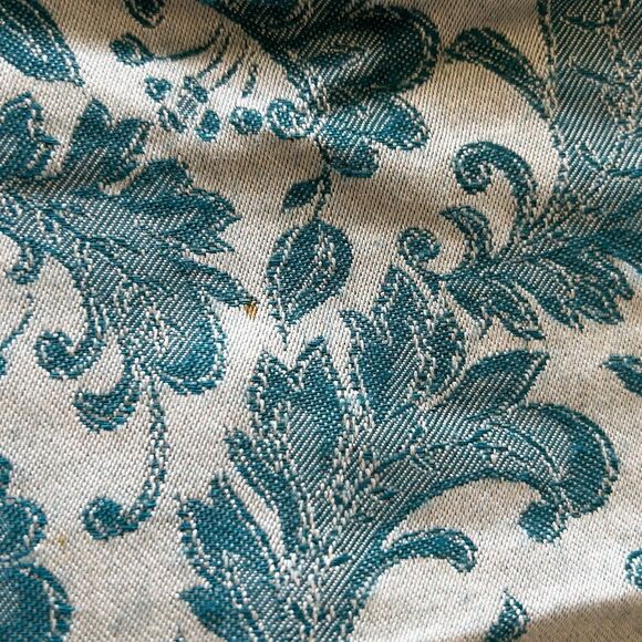 Vintage Jessica McClintock Dress Jacquard Lace-Drop Waist-Back Buttons - Size 6 - Picture 15 of 16